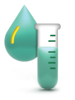 Blood sample in test tube